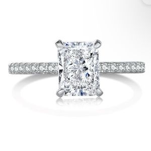 Alaia Radiant cut Sterling Silver Ring